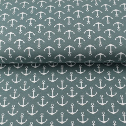 French Terry - Anker dunkelmint